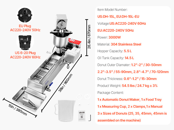 Commercial Automatic Donuts Making Machine Doughnut Maker Single Row 90 PCS/H