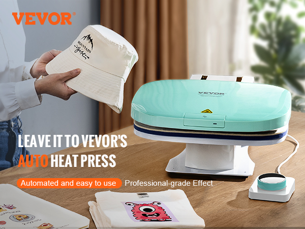 VEVOR Auto Heat Press 12x15in Professional Heat Transfer Autopress DIY T-shirts