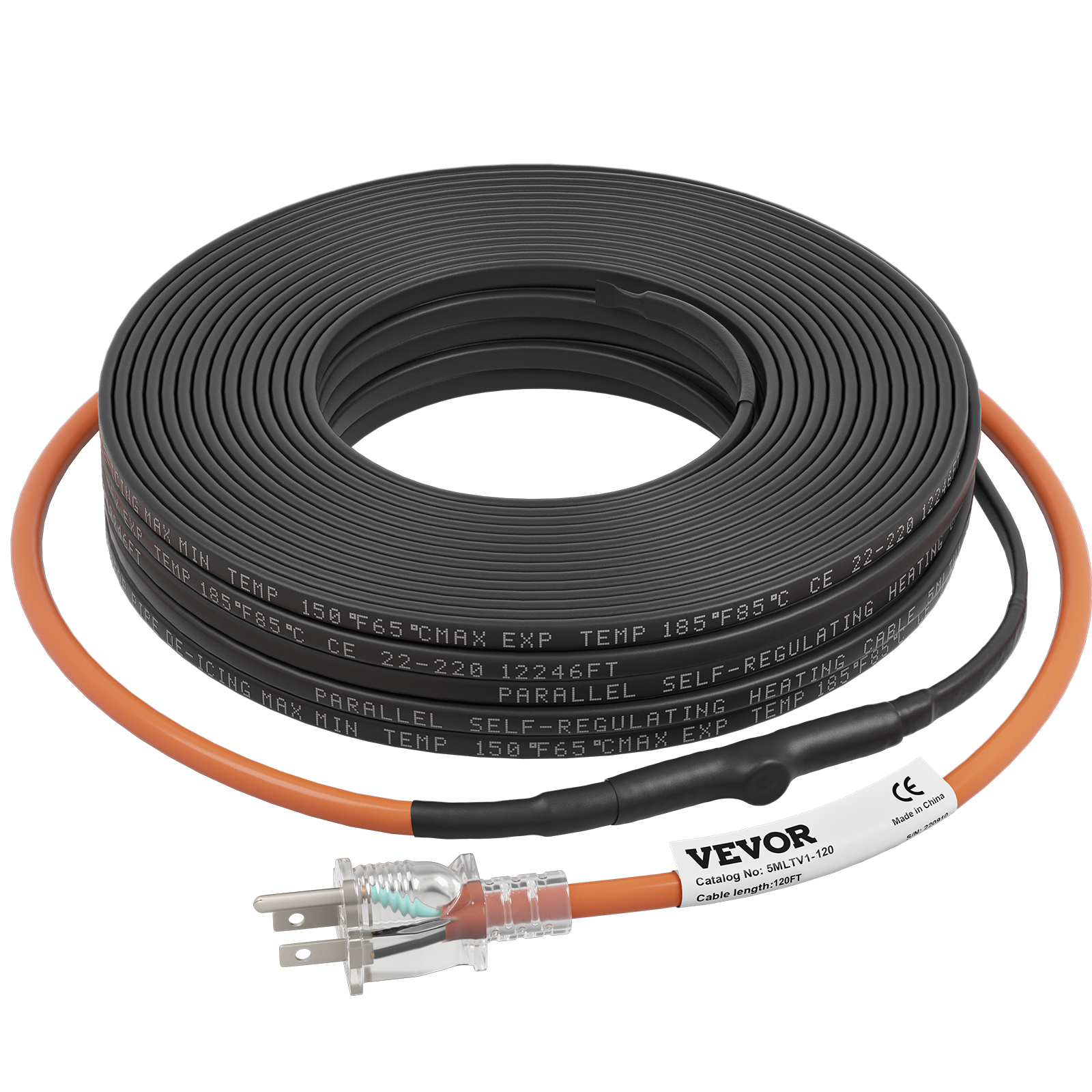 pipe heating cable,80ft,5W/ft