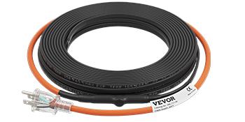 VEVOR 60 ft. Pipe Heat Cable 5W/ft. Self-Regulating Heat Tape IP68