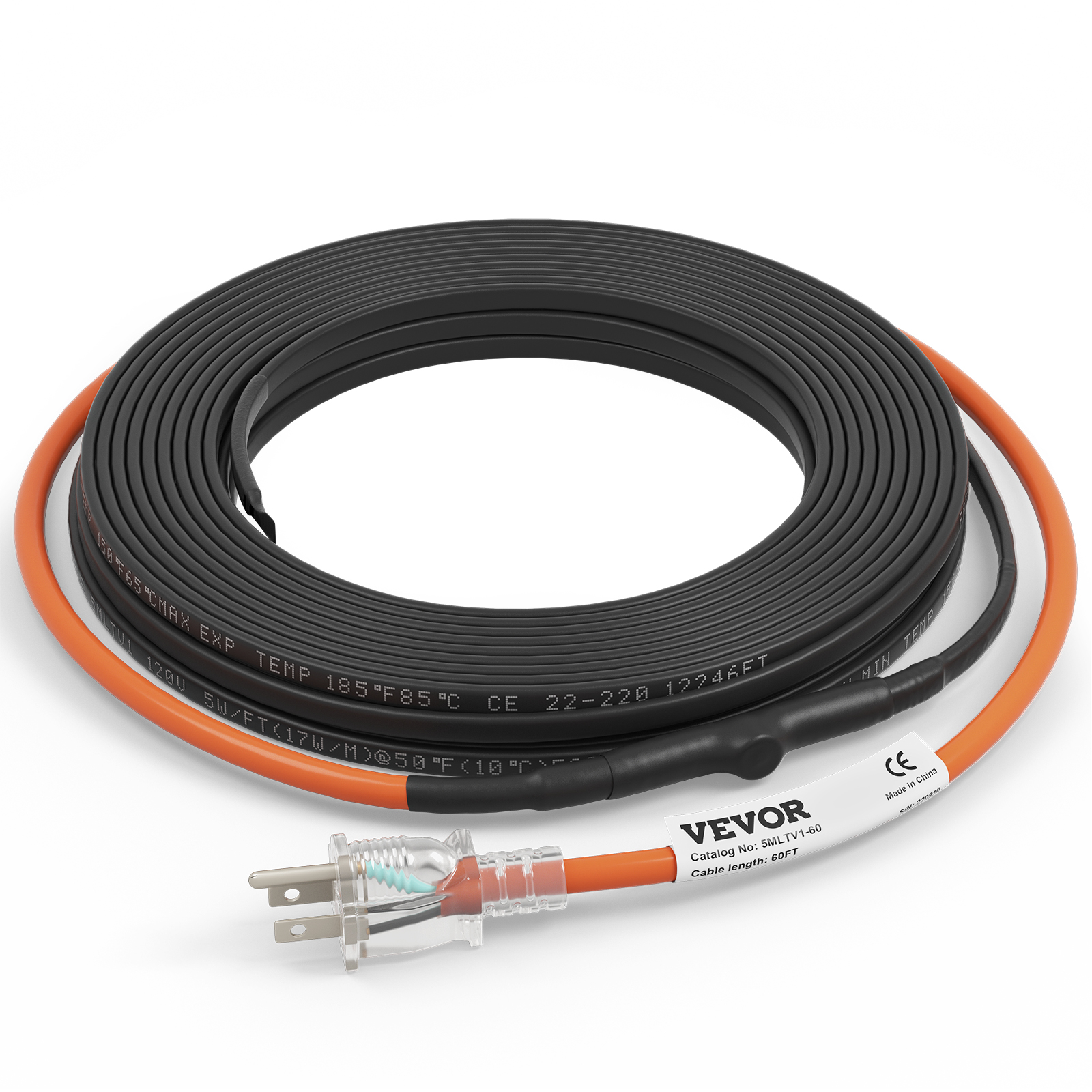 6Ft. 120V Heat Tape for Water Pipes, Self-Regulating Heating Cable for  Metal and