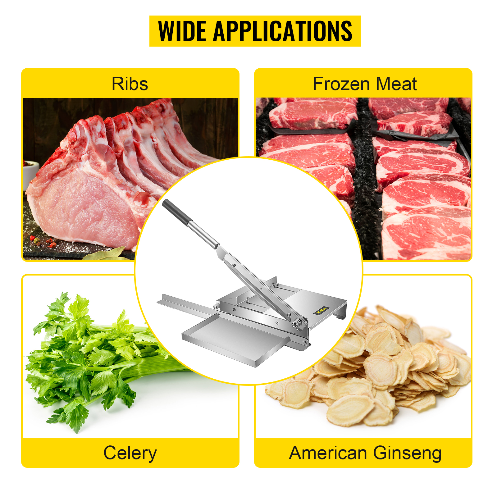 Manual Meat Cutter Beef Jerky Slicer Herb Ginseng Slicer Stainless 0-12mm  NEW!