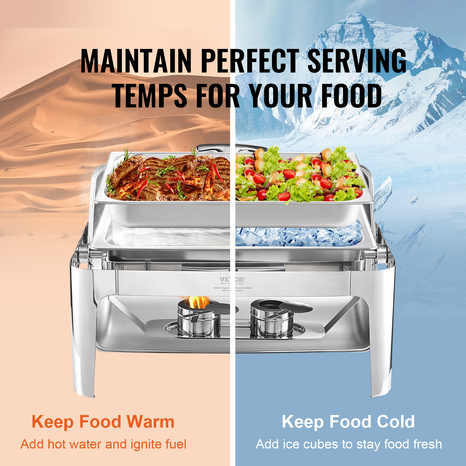 9Qt Stainless Steel Chafer Chafing Dish Sets Catering Food Warmer Buffet Set - Picture 55 of 98