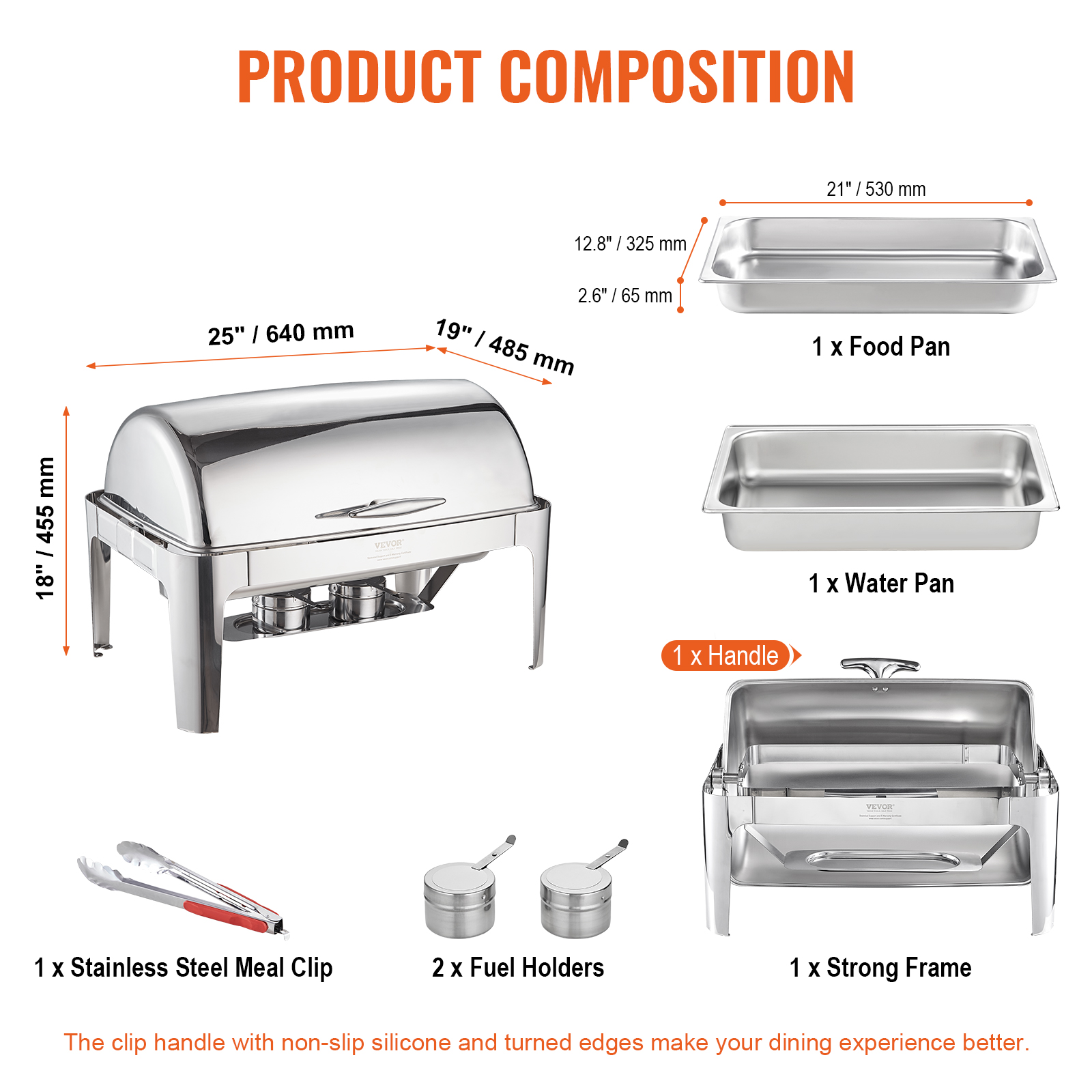 9Qt Stainless Steel Chafer Chafing Dish Sets Catering Food Warmer Buffet Set - Picture 56 of 98