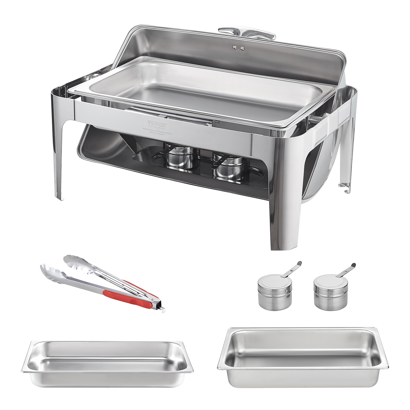 9Qt Stainless Steel Chafer Chafing Dish Sets Catering Food Warmer Buffet Set - Picture 59 of 98