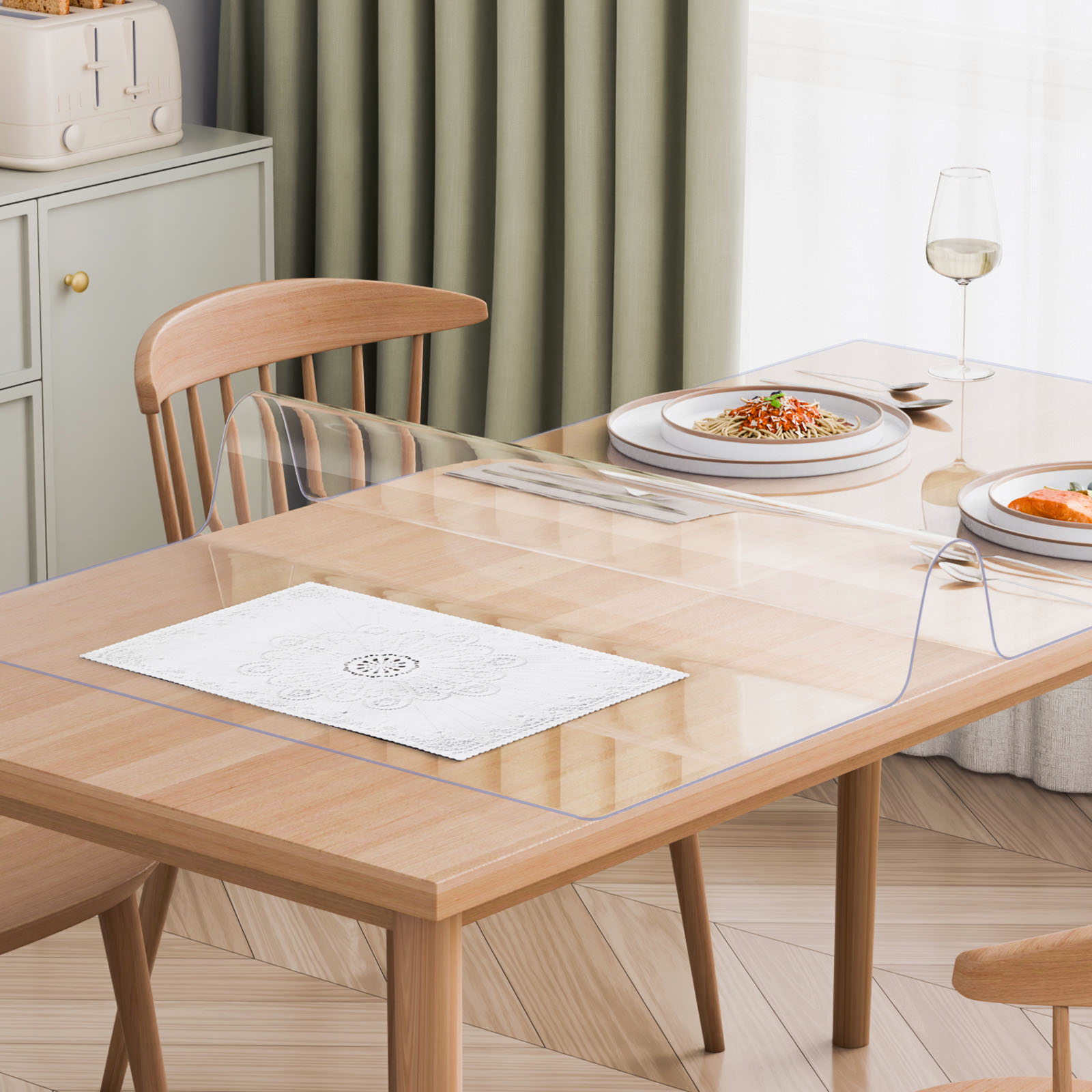 VEVOR PVC Table Protector 14x24-42x96 Inch Clear Plastic Desk Protector 1.5/2mm - Picture 106 of 158