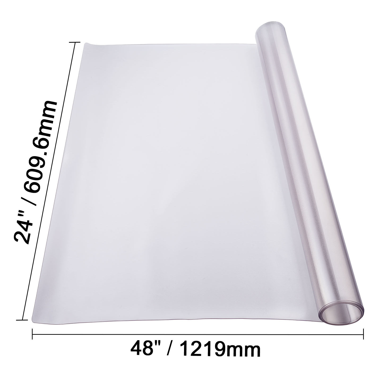 Uimoso PVC Table Protector 24x48/42x60/36x60 Frosted Plastic Protector 1.5mm - Picture 20 of 48