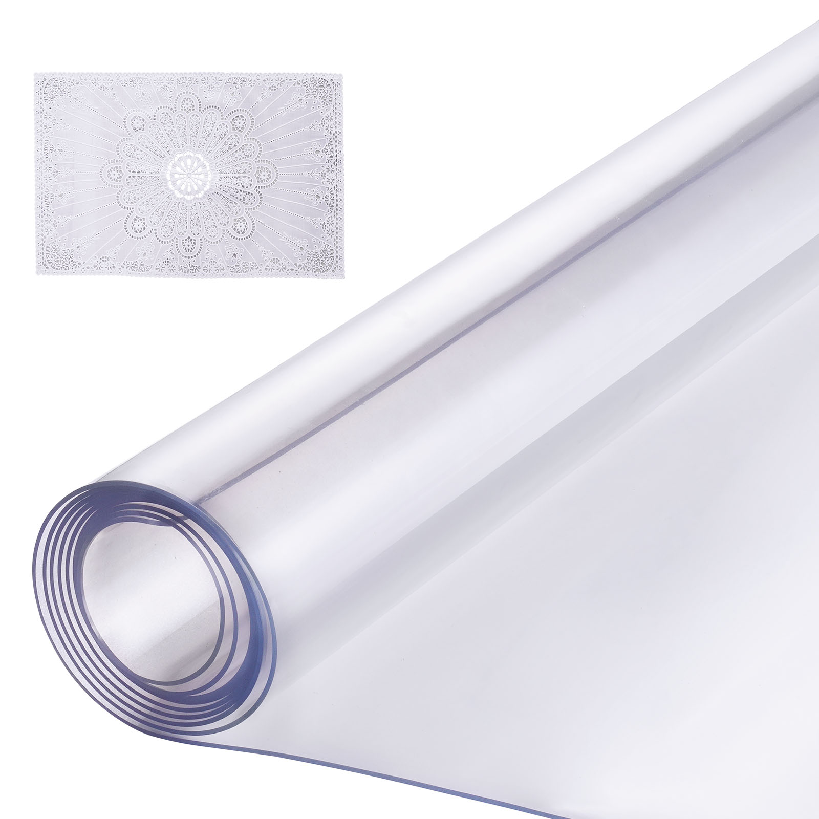 VEVOR PVC Table Protector 14x24-42x96 Inch Clear Plastic Desk Protector 1.5/2mm - Picture 27 of 158