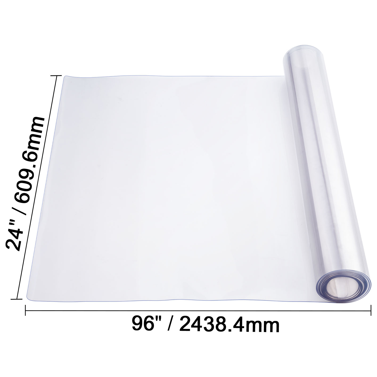 Uimoso PVC Table Protector 14x24-42x96 Inch Clear Plastic Desk Protector 1.5/2mm - Picture 44 of 168