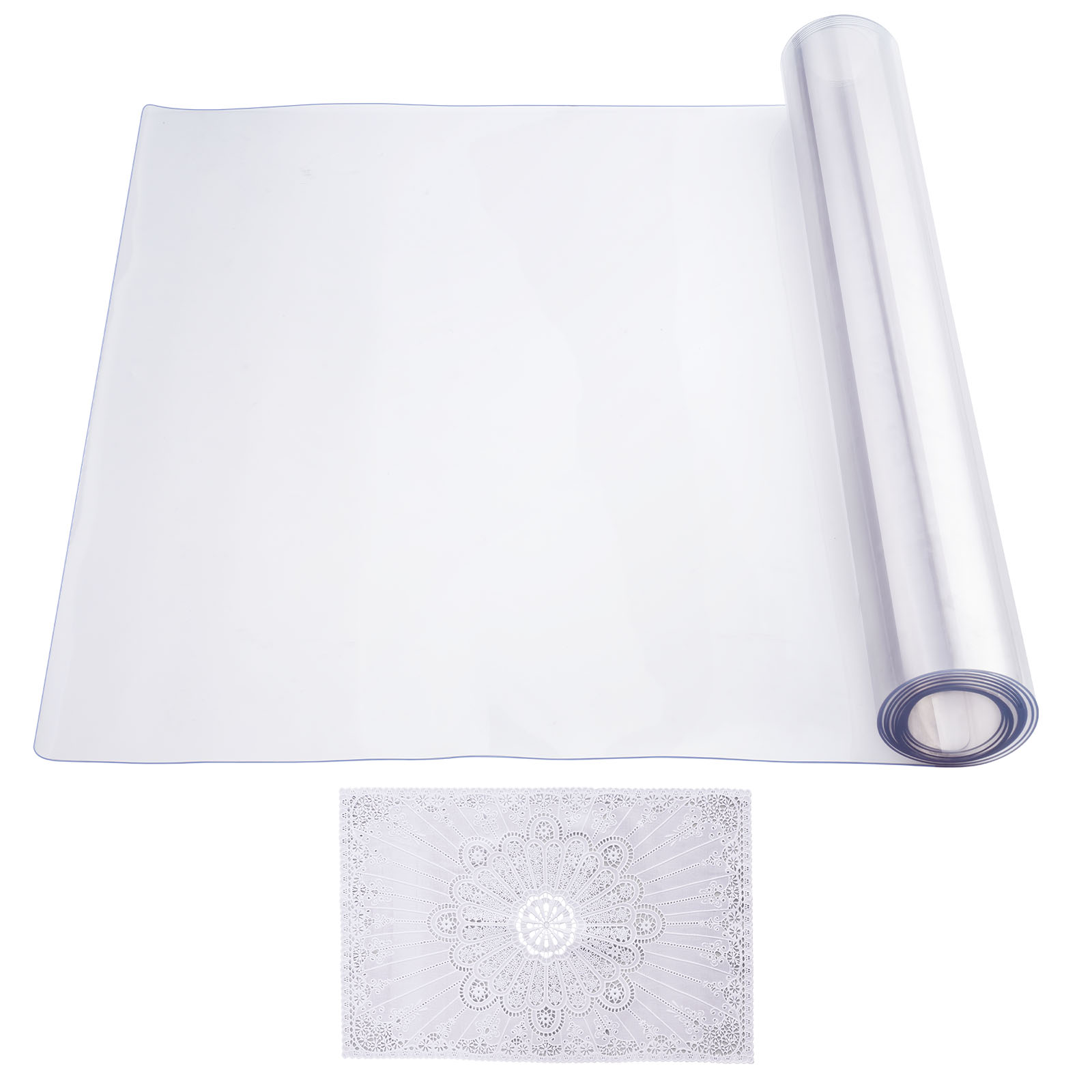 VEVOR PVC Table Protector 14x24-42x96 Inch Clear Plastic Desk Protector 1.5/2mm - Picture 35 of 158