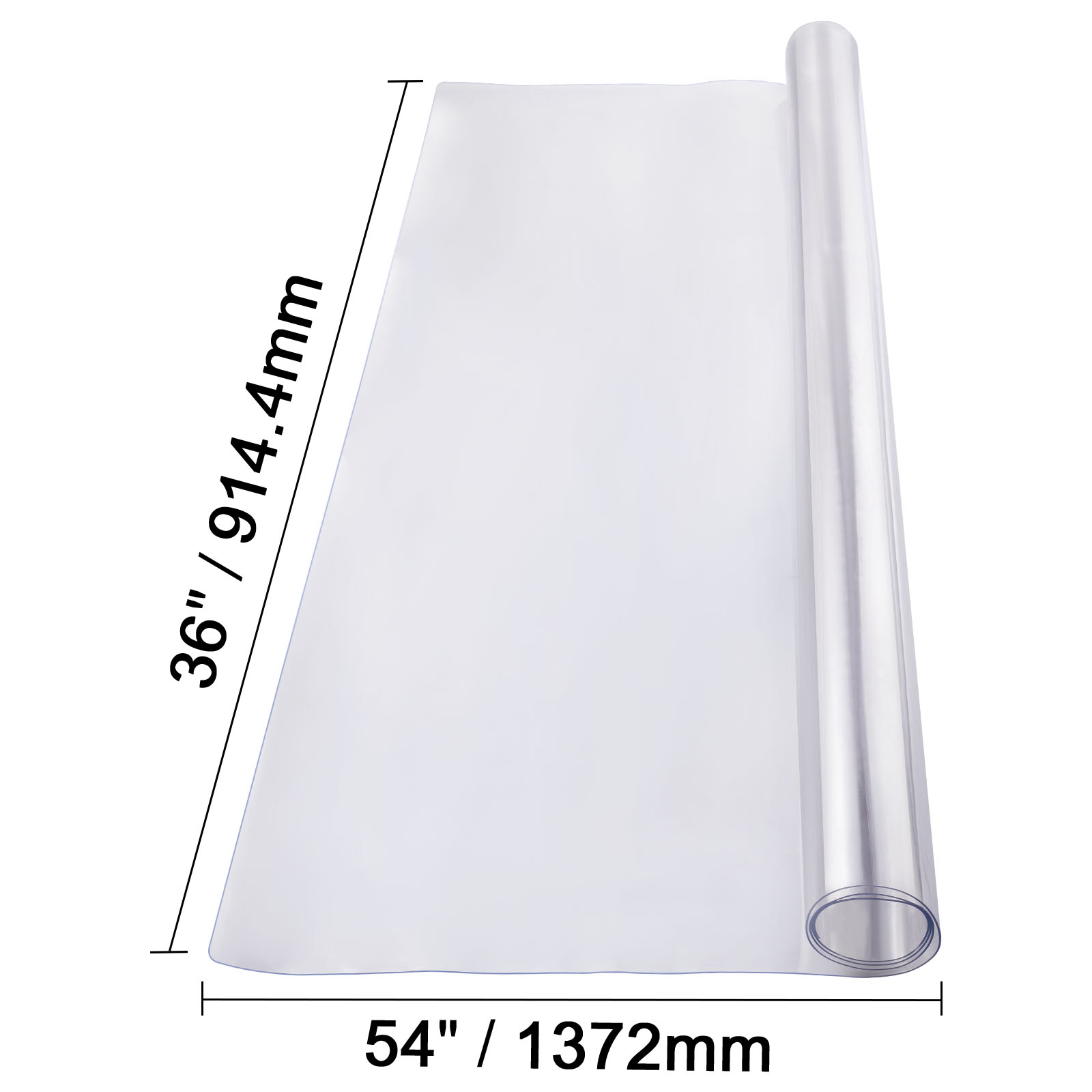 Uimoso PVC Table Protector 14x24-42x96 Inch Clear Plastic Desk Protector 1.5/2mm - Picture 32 of 168