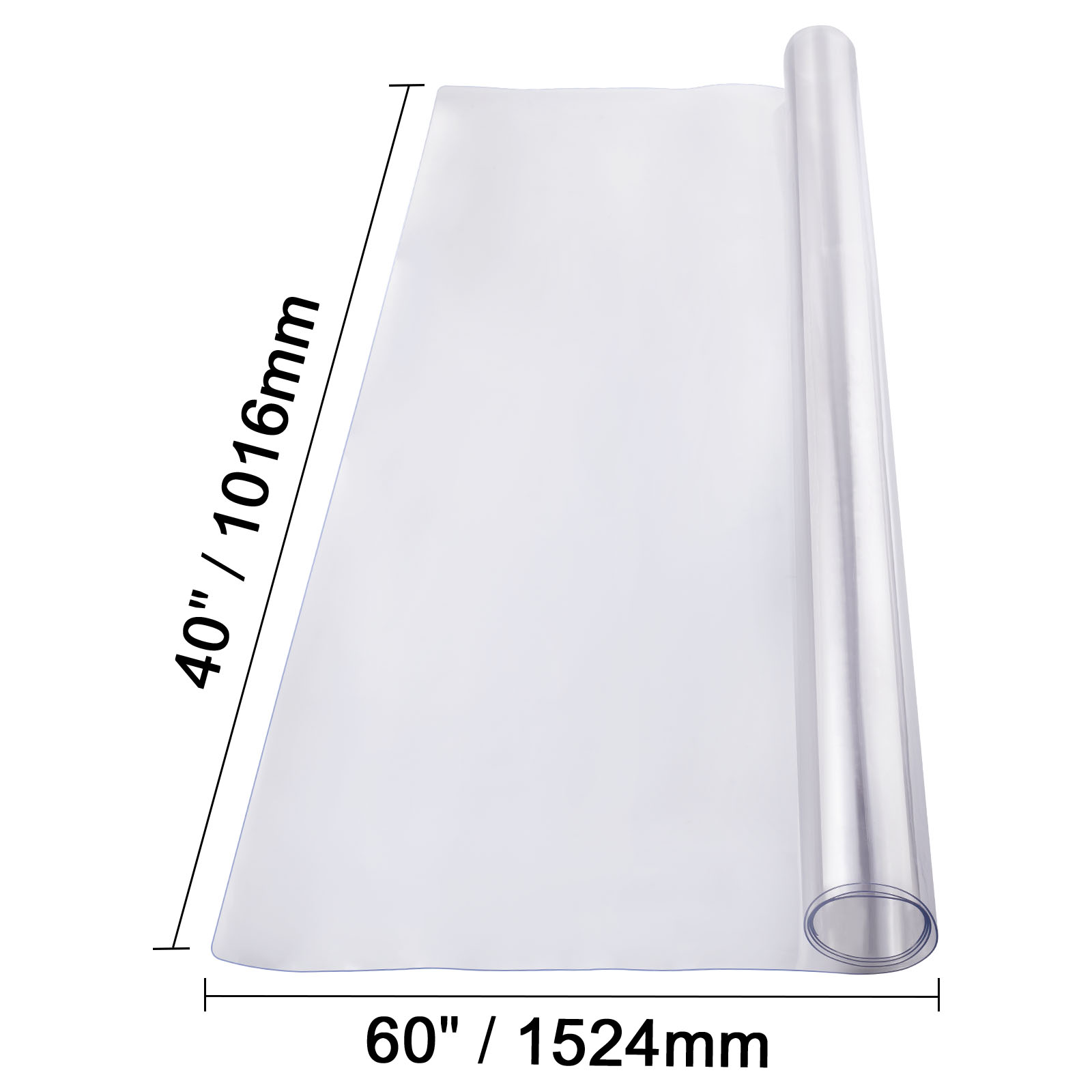 Uimoso PVC Table Protector 14x24-42x96 Inch Clear Plastic Desk Protector 1.5/2mm - Picture 128 of 168