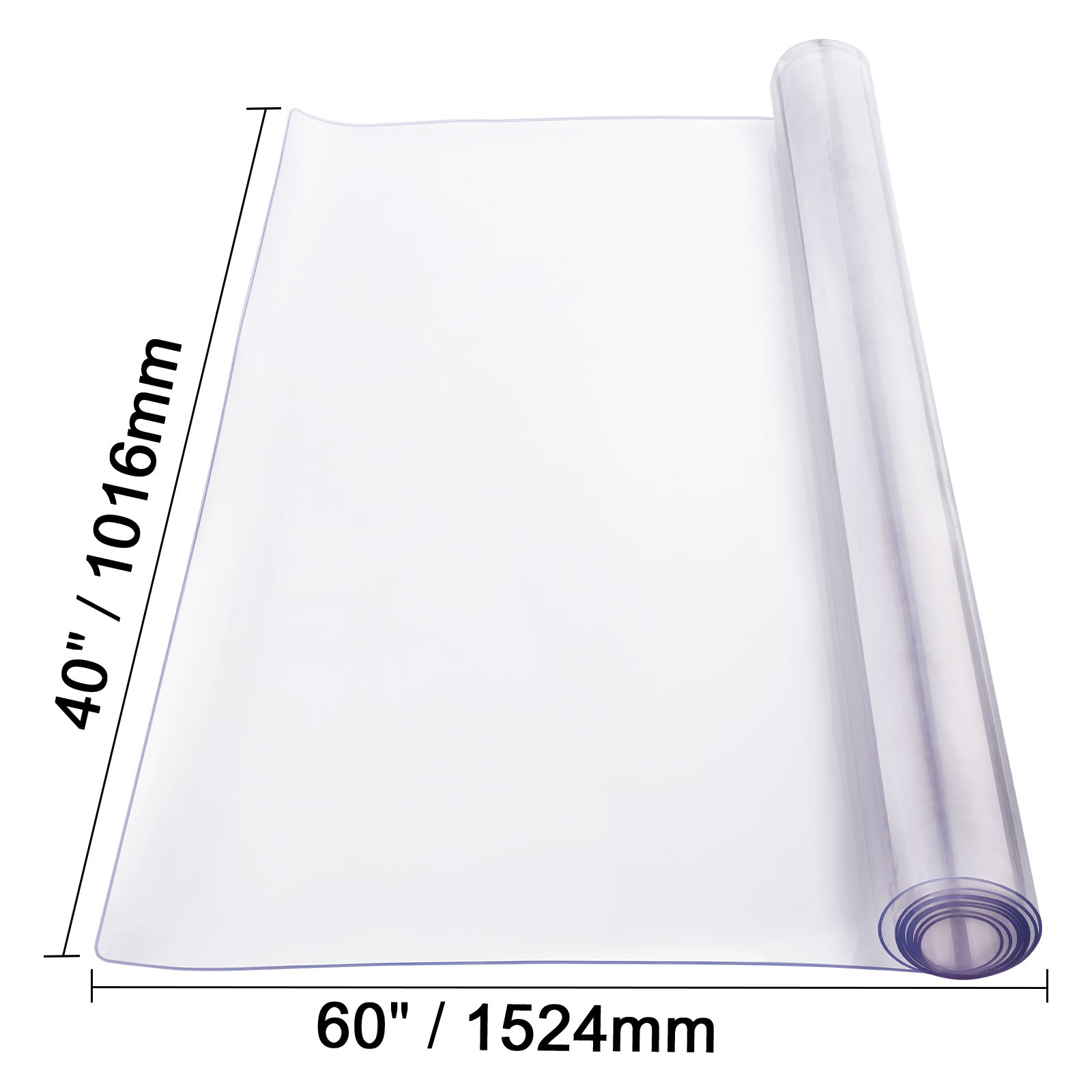 Uimoso PVC Table Protector 14x24-42x96 Inch Clear Plastic Desk Protector 1.5/2mm - Picture 152 of 168