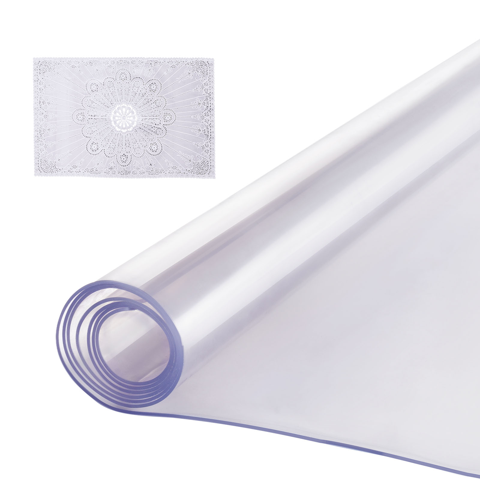 VEVOR PVC Table Protector 14x24-42x96 Inch Clear Plastic Desk Protector 1.5/2mm - Picture 51 of 158