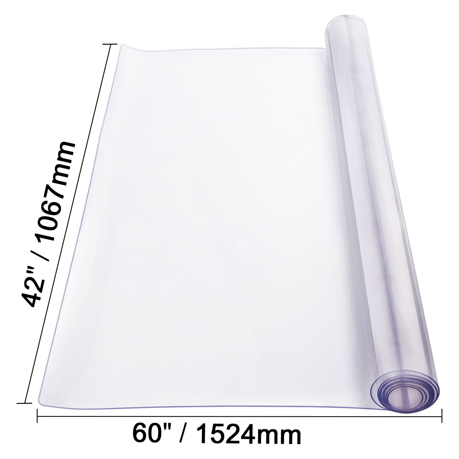 Uimoso PVC Table Protector 14x24-42x96 Inch Clear Plastic Desk Protector 1.5/2mm - Picture 68 of 168