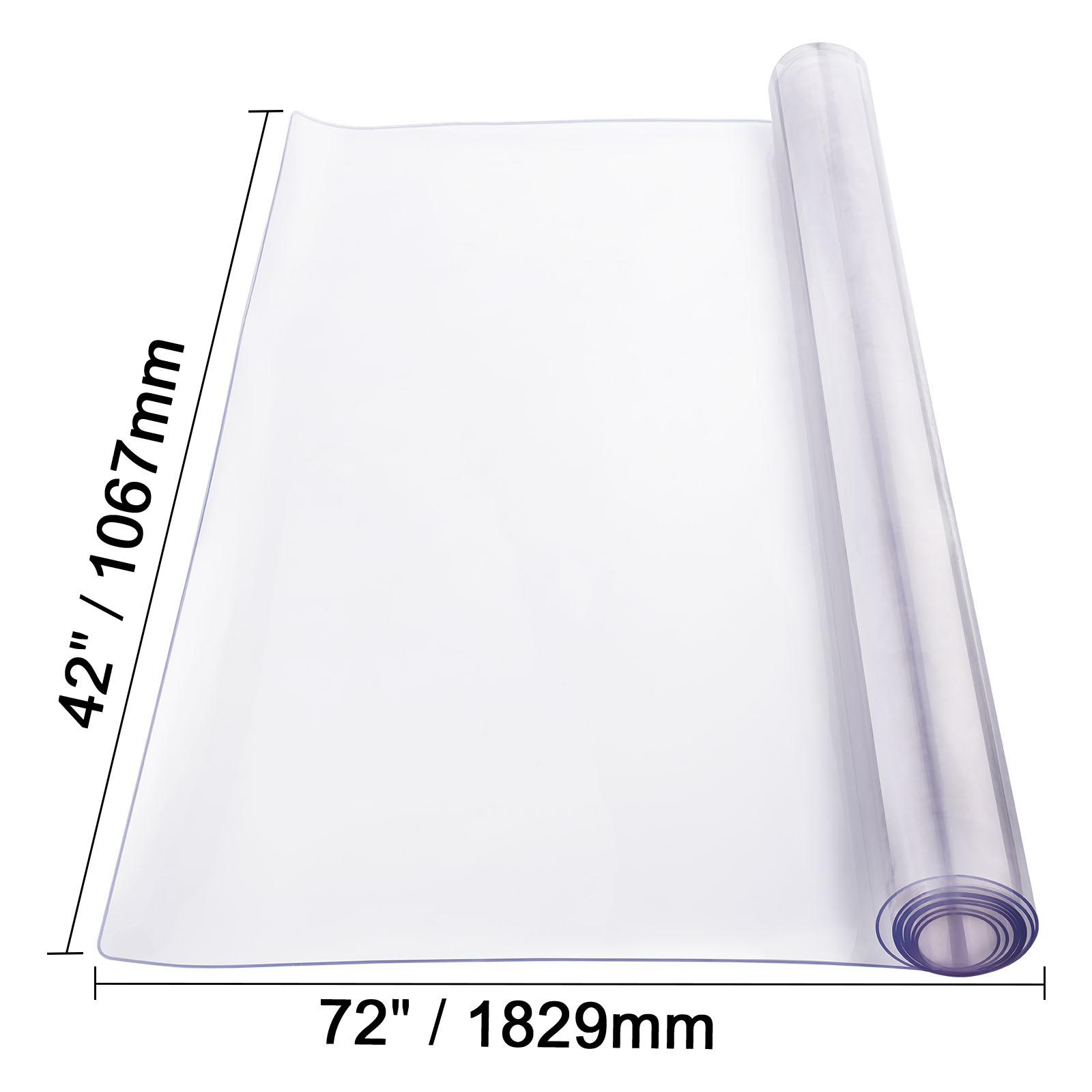 Uimoso PVC Table Protector 14x24-42x96 Inch Clear Plastic Desk Protector 1.5/2mm - Picture 164 of 168