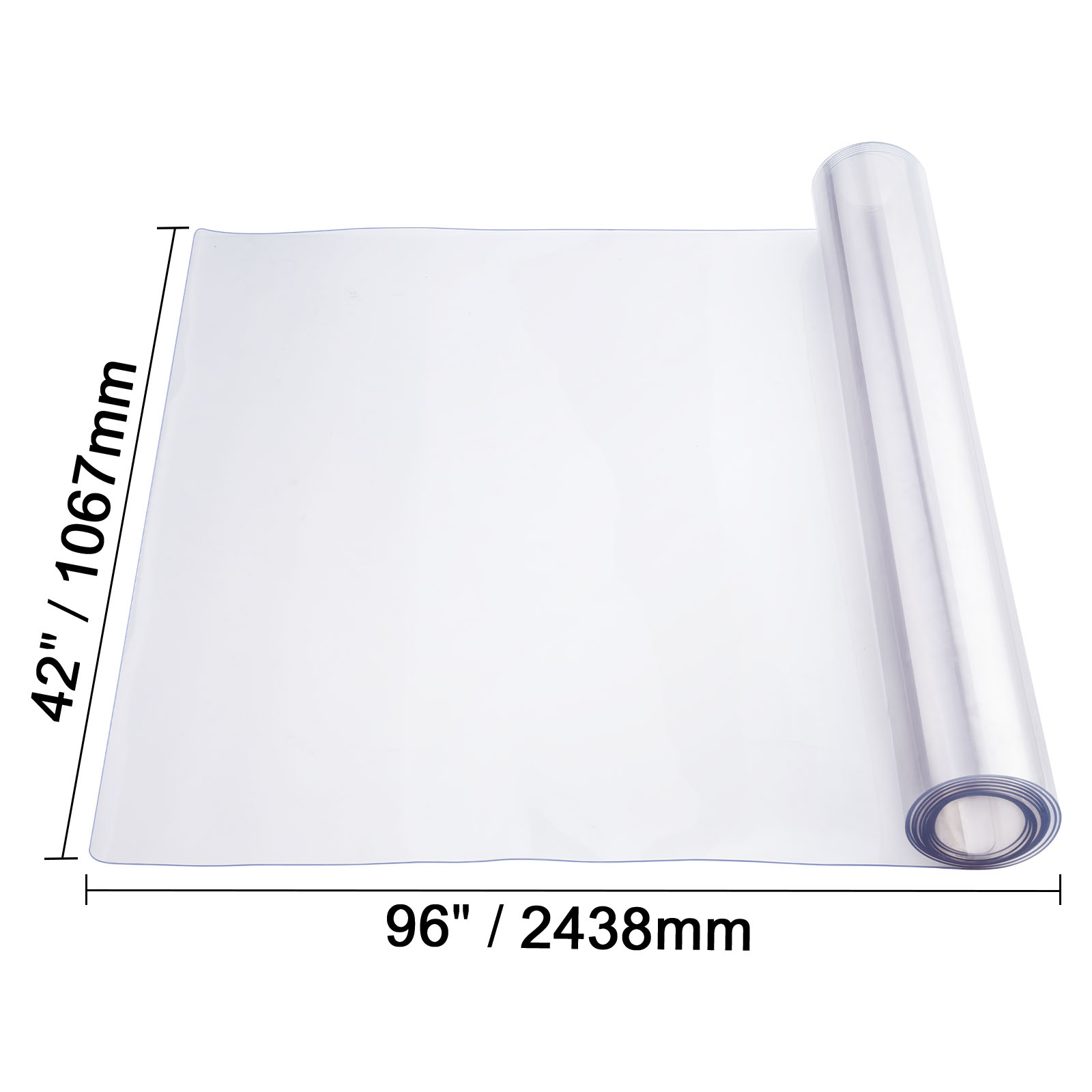 Uimoso PVC Table Protector 14x24-42x96 Inch Clear Plastic Desk Protector 1.5/2mm - Picture 140 of 168