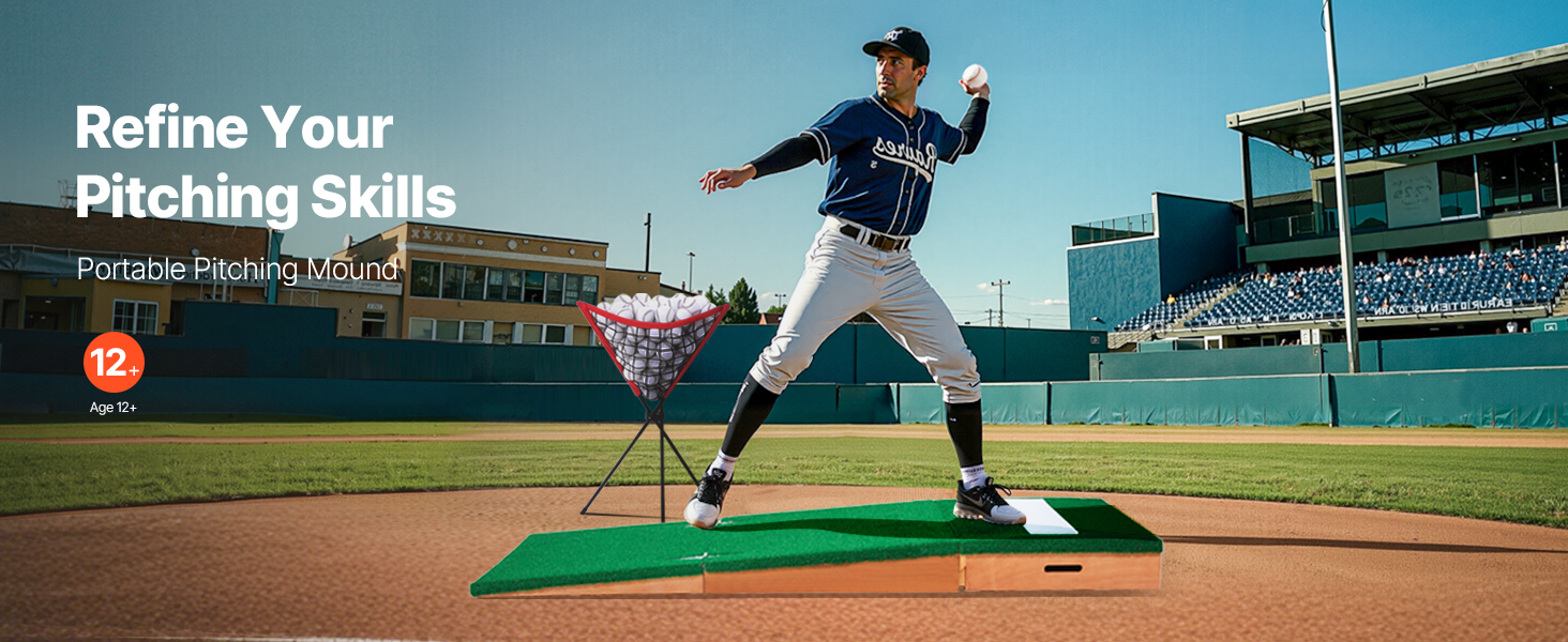 Vevor Pitching Mound Portable Baseball Pitchers Mound 85 In Indoor