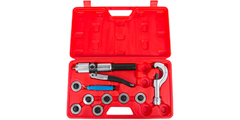 Super Stars Kit d'outils d'évasement de tuyau de 6,35 mm à 19,5 mm - Outil  de réfrigération de type excentrique à 45° avec coupe-tuyau pour tuyaux en  cuivre/aluminium/acier inoxydable (kit 5 en