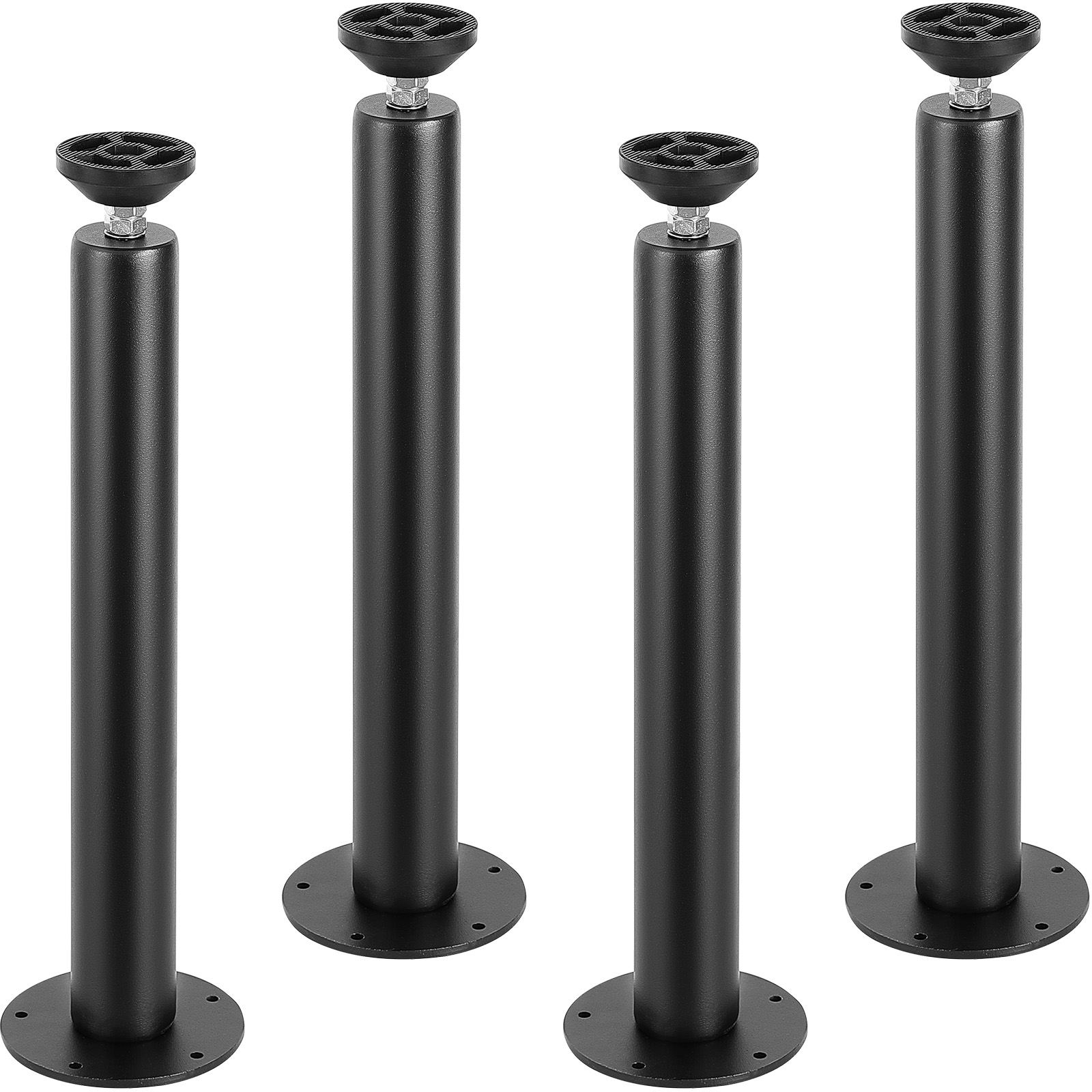 VEVOR 16" - 30" Solid Steel Adjustable Desk Legs Office Table Furniture Set of 4 - Picture 13 of 38