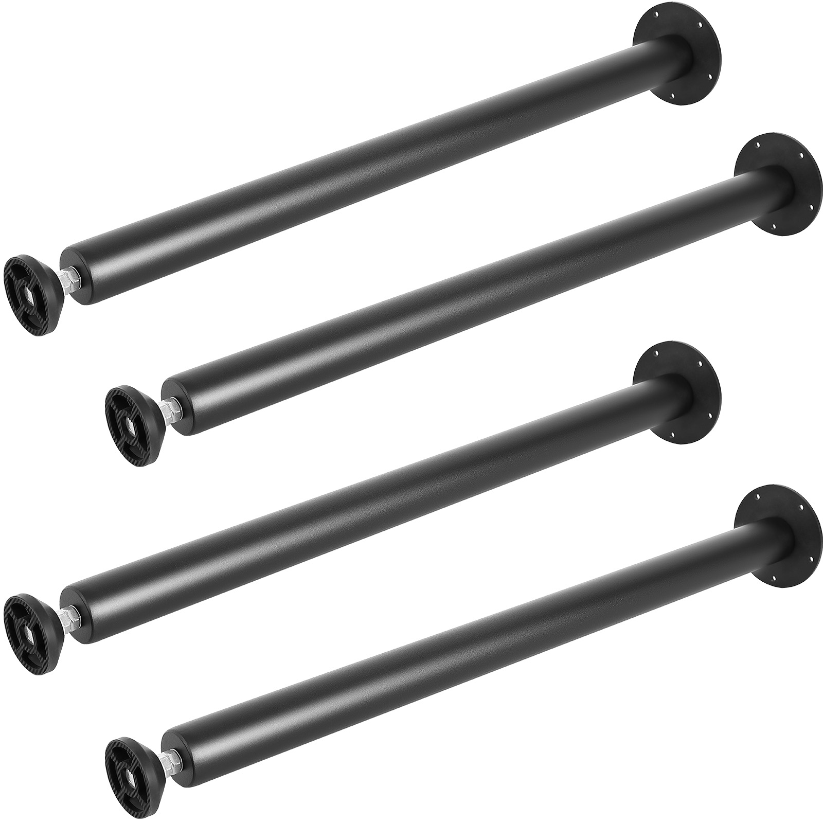 VEVOR 16" - 30" Solid Steel Adjustable Desk Legs Office Table Furniture Set of 4 - Picture 36 of 38