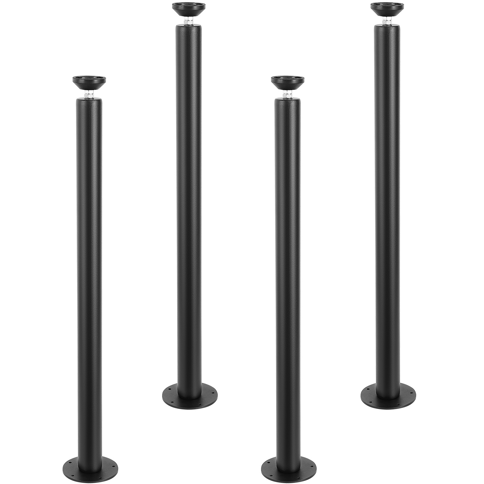 VEVOR 16" - 30" Solid Steel Adjustable Desk Legs Office Table Furniture Set of 4 - Picture 37 of 38