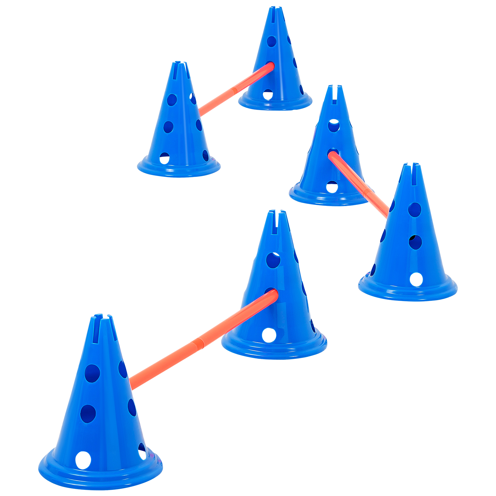 VEVOR Dog Agility Training Equipment w/ Hurdles Cone/Tunnel / Jump/Tunnels Ring - Picture 14 of 98