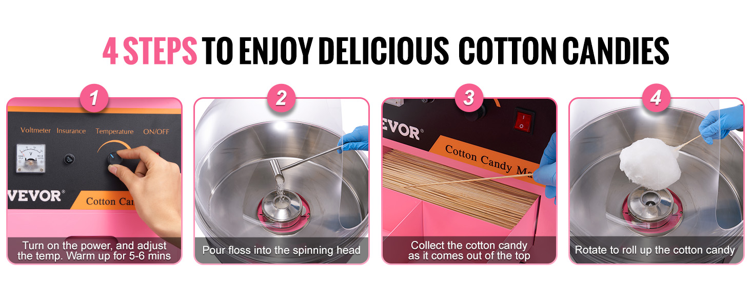 Vevor cotton candy machine