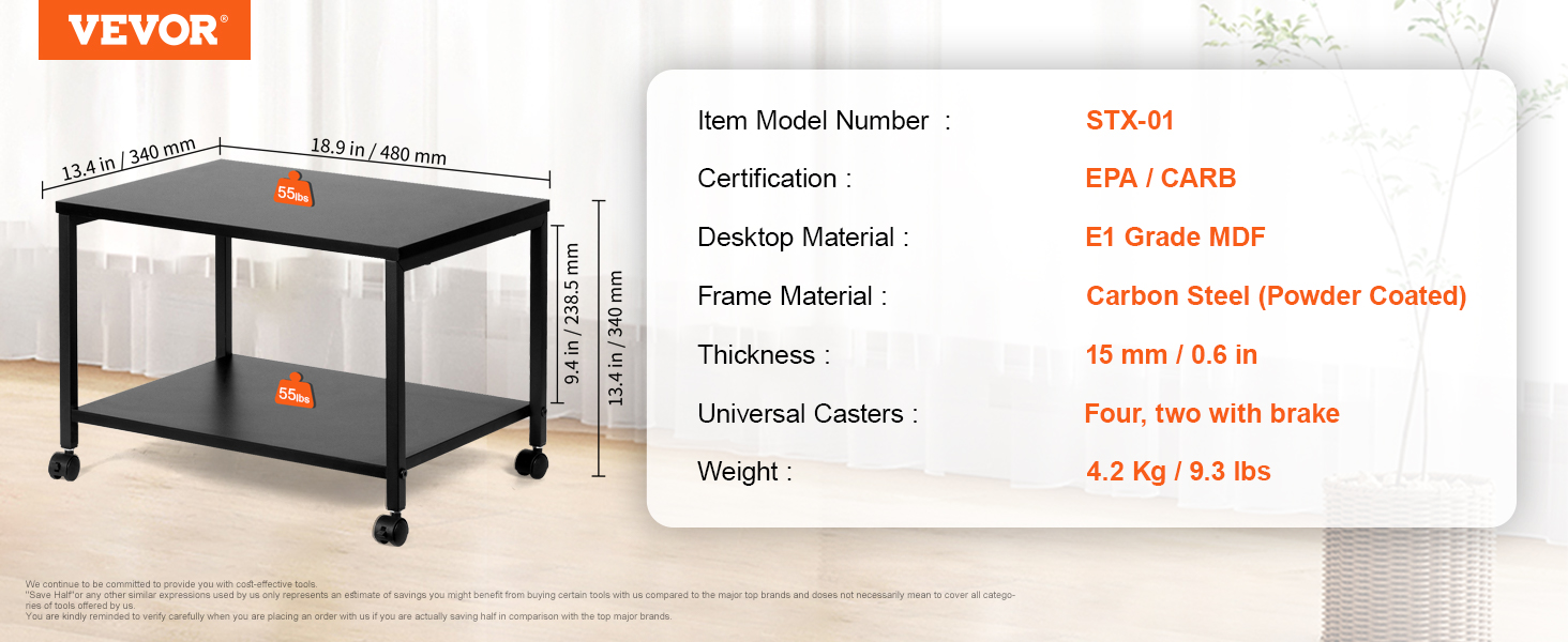 printer stand,2-tier,movable