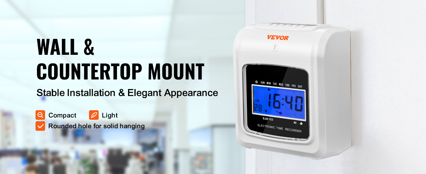 UPunch HN1500 Punch-to-Pay Time Clock Bundle With 100 Cards