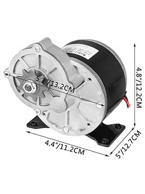 Motore Elettrico DC 24V 450W Per Bici - Motoriduttore In Lega Di Alluminio, Conversione Fai Da Te - Foto 2