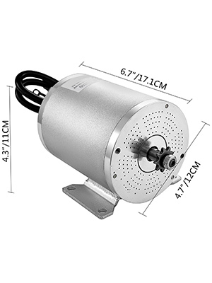 go kart motor a100 2 VEVOR bezszczotkowy silnik prądu stałego rowery elektryczne silnik 500W-3000W 36V-72V z regulatorem prędkości i ładowarką do e-skuterów gokarty e-bike