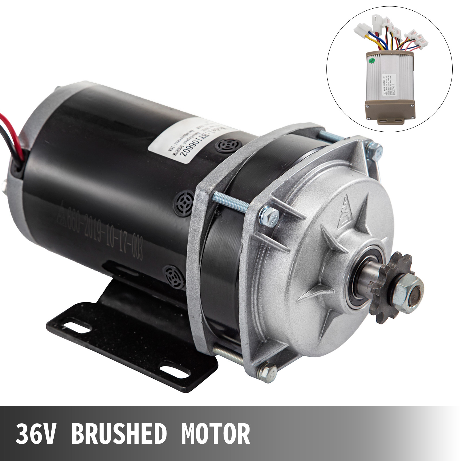 Dc Motor Trottinette électrique avec support Moteur électrique Moteur à  courant continu 3000 tr/min pour vélo électrique Gokart 1000 W 36 V