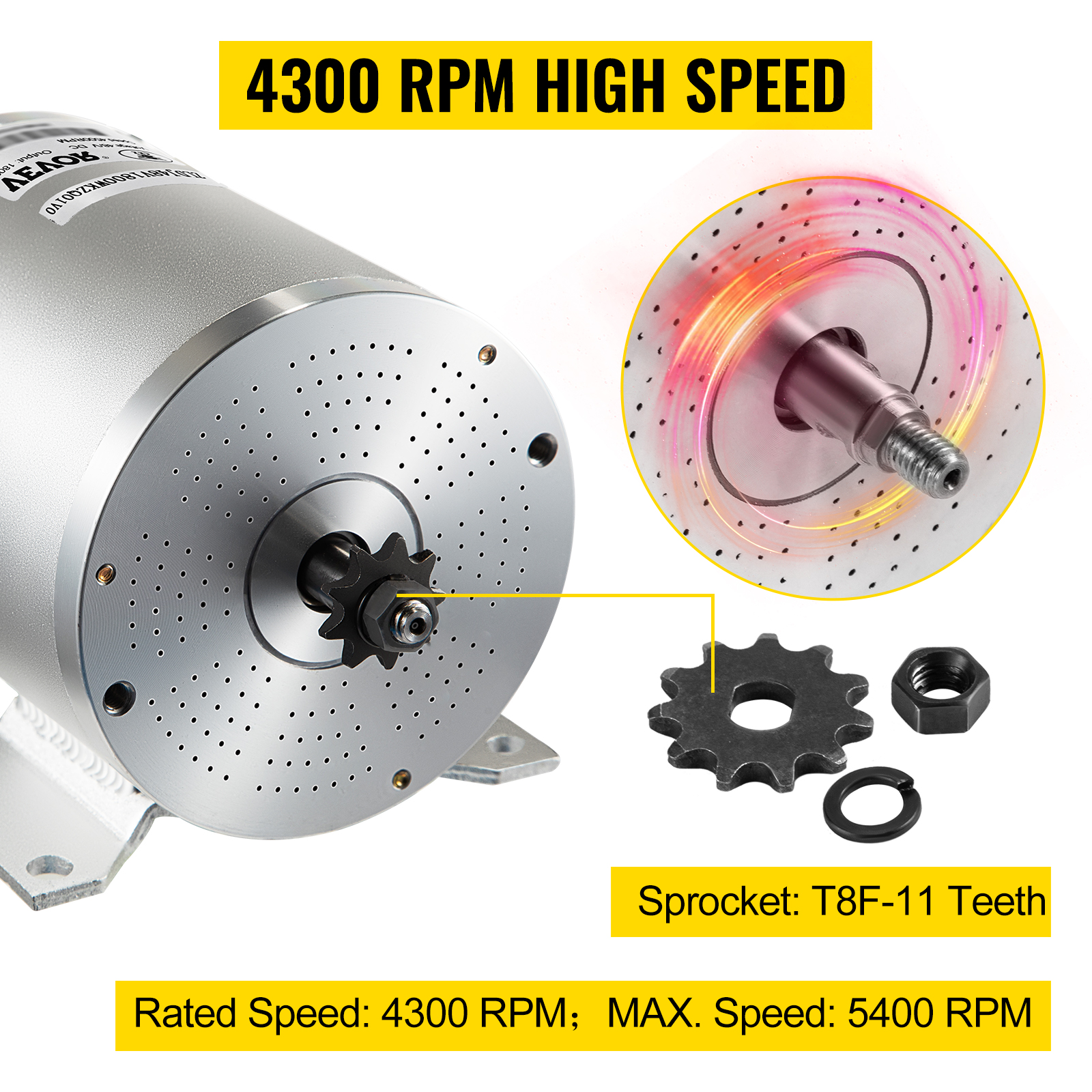 Llave de impacto neumática 3/4 No-load speed:7000 rpm Max