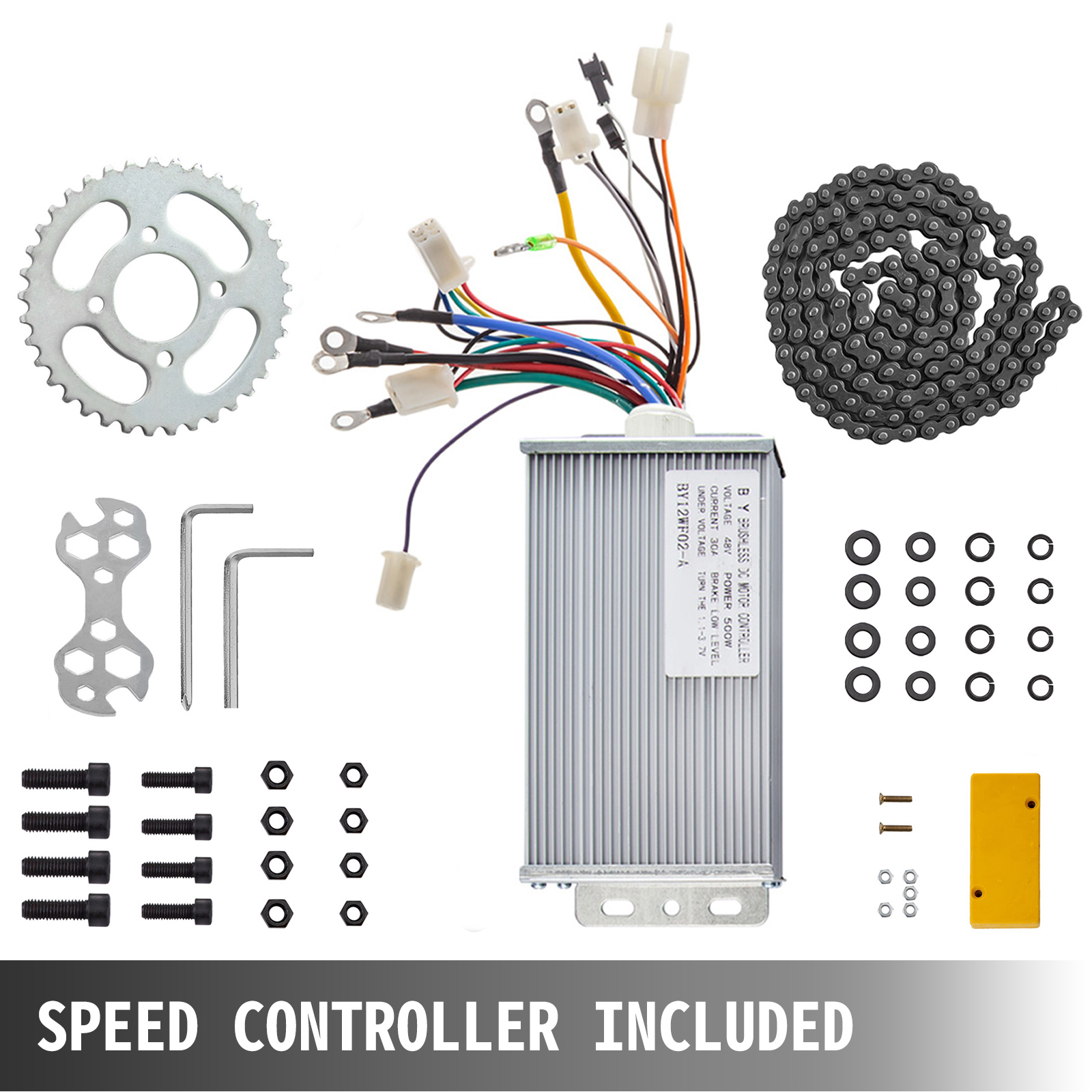 Moteur Sans Balais 48V, Kit Moteur Sans Balais Haute Vitesse pour Vélo Électrique pour Kart DIY