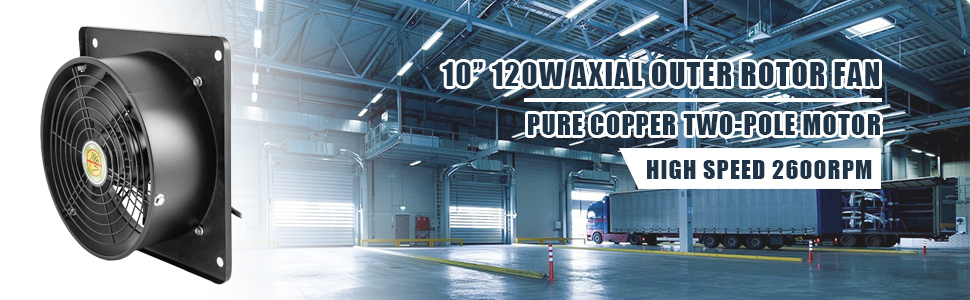 Outer Rotor Fan Ventilation Fan Garage Exhaust Fan Smart Vent ...