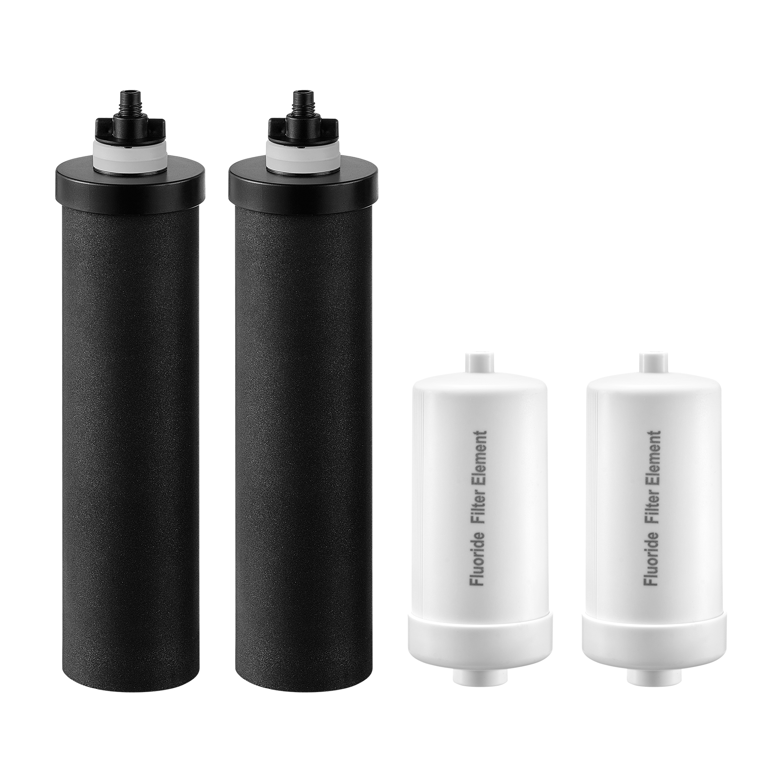 2.25G Gravity-fed Water Filter Countertop System Stainless Steel 4 Filters