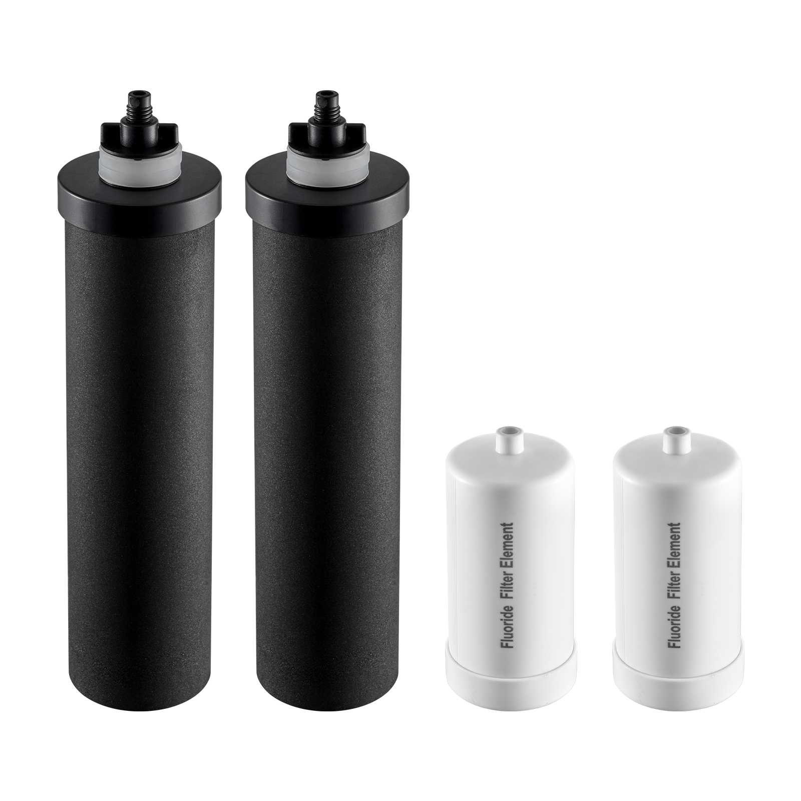 2.25G Gravity-fed Water Filter Countertop System Stainless Steel 4 Filters