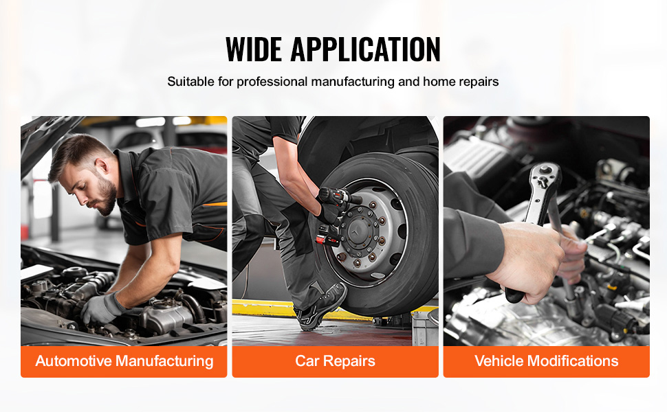 VEVOR Axle Nut Impact Socket Set 1/2" Drive Deep 12-Point 8PCS Metric - View #9