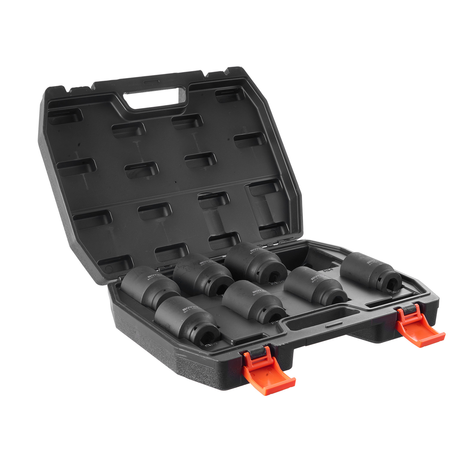 VEVOR Axle Nut Impact Socket Set 1/2" Drive Deep 12-Point 8PCS Metric Nut Socket