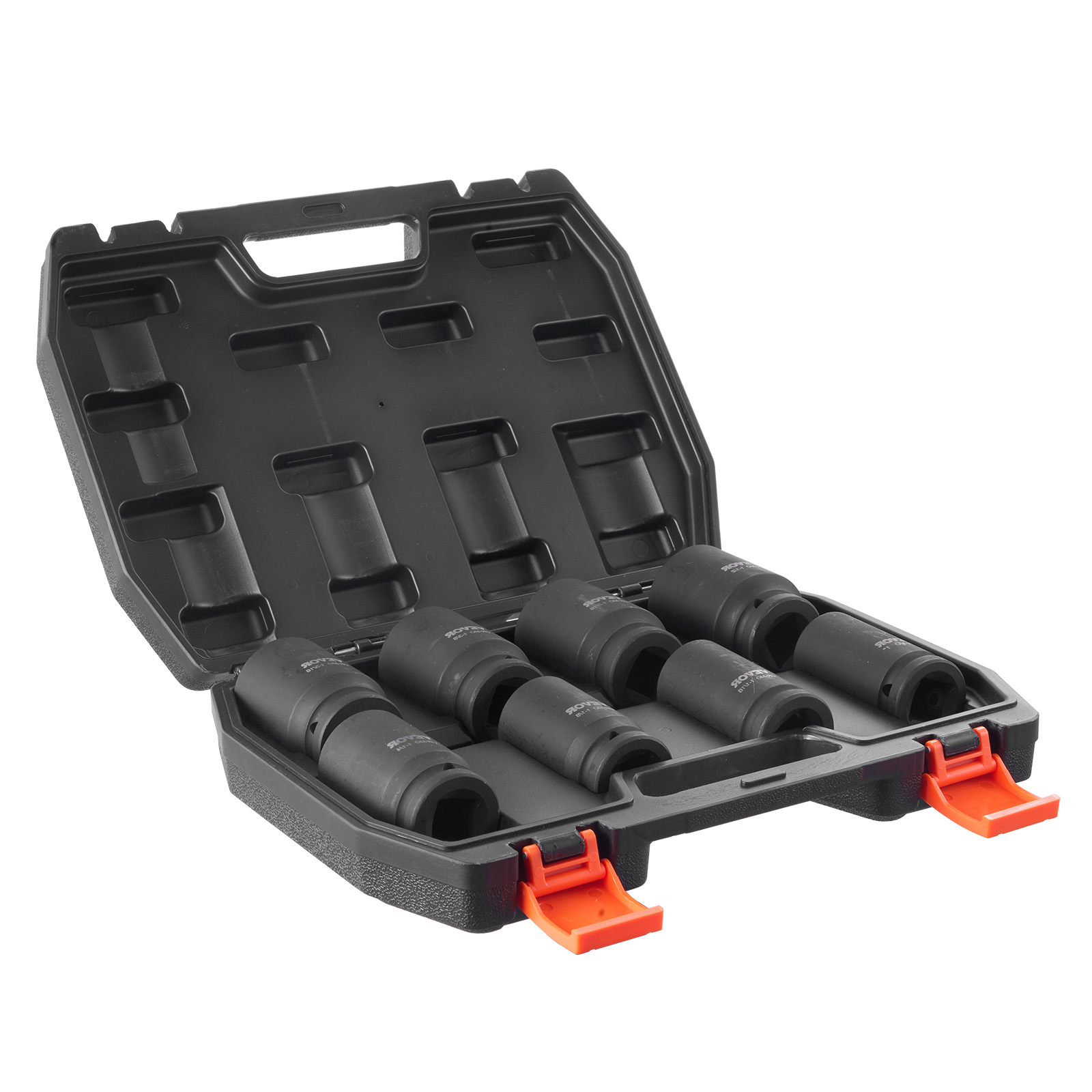 VEVOR Axle Nut Impact Socket Set 3/4" Deep Drive 6-Point 8PCS SAE Spindle Socket