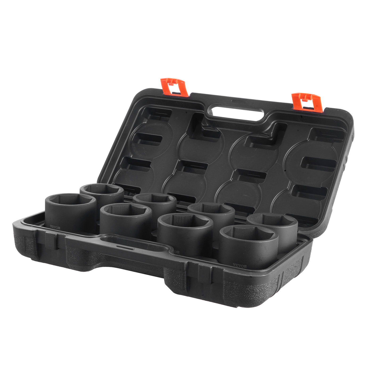 VEVOR Axle Nut Impact Socket Set 3/4" Drive 6-Point 8PCS SAE Spindle Nut Socket