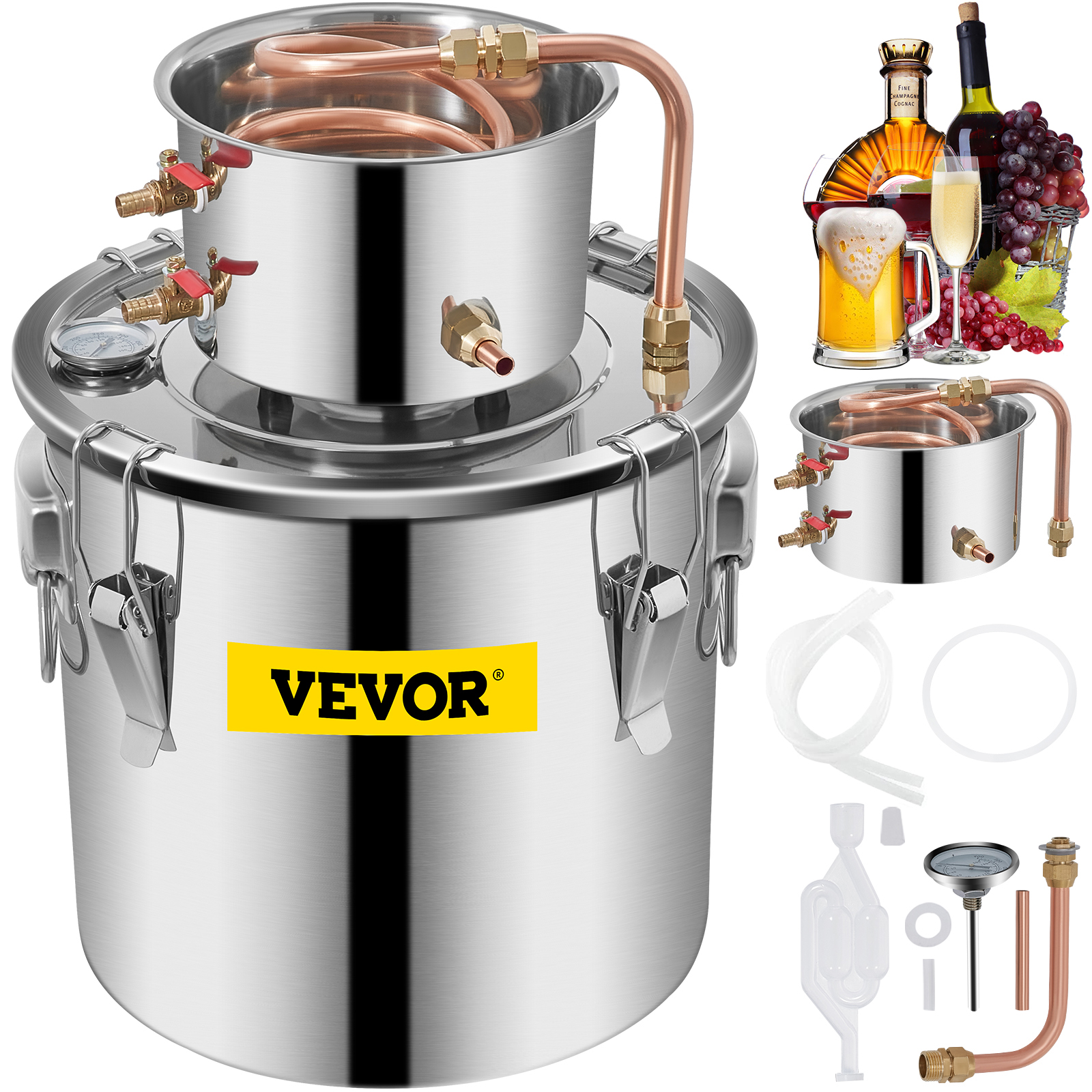 Moonshine Still,13.2Gal / 50L,with Water Pump