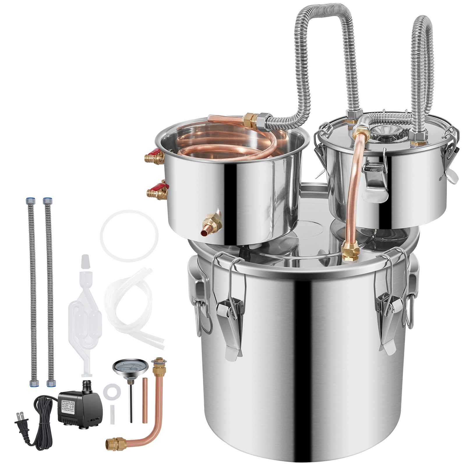 3/5/8/13.2 Gal Moonshine Still Water Wine Alcohol Distiller Brewing Kit - Picture 49 of 144
