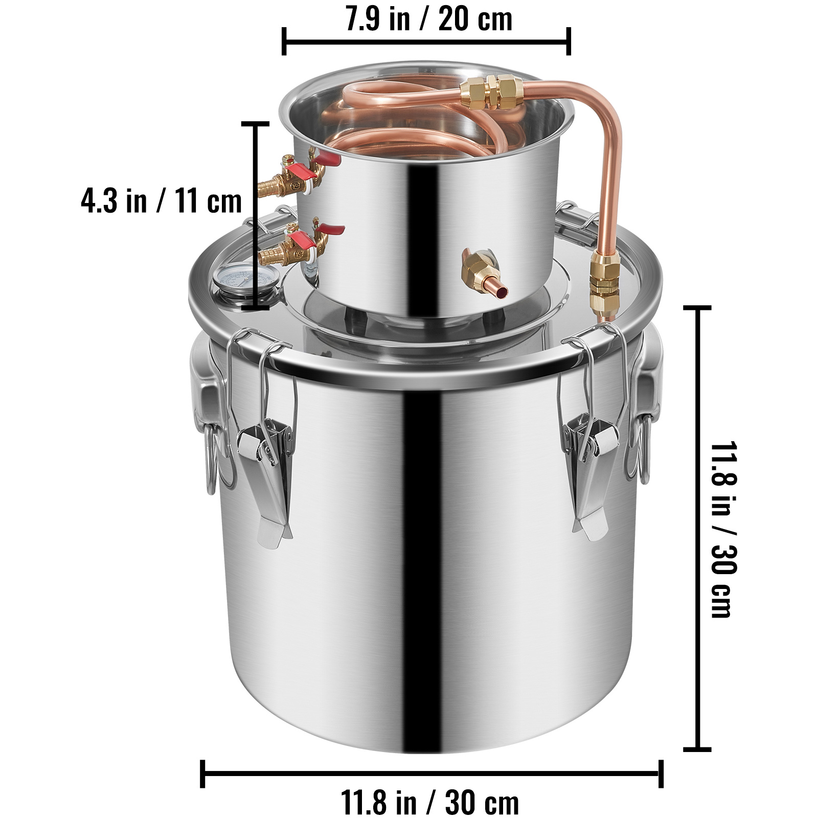 3/5/8/13.2 Gal Moonshine Still Water Wine Alcohol Distiller Brewing Kit - Picture 116 of 144