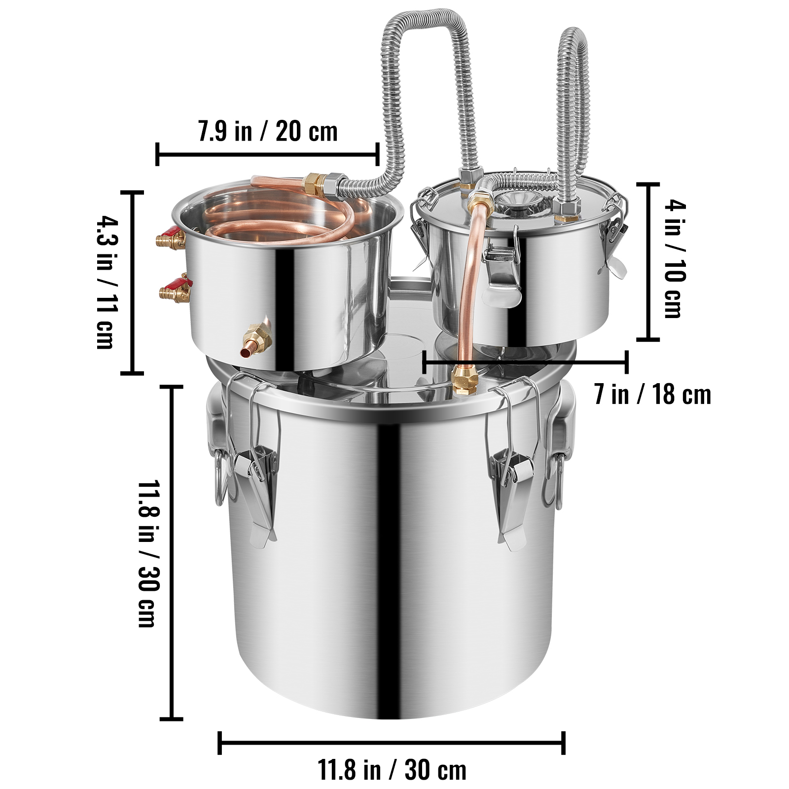 3/5/8/13.2 Gal Moonshine Still Water Wine Alcohol Distiller Brewing Kit - Picture 68 of 144