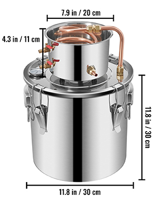 Moonshine Still,5Gal,Stainless Steel