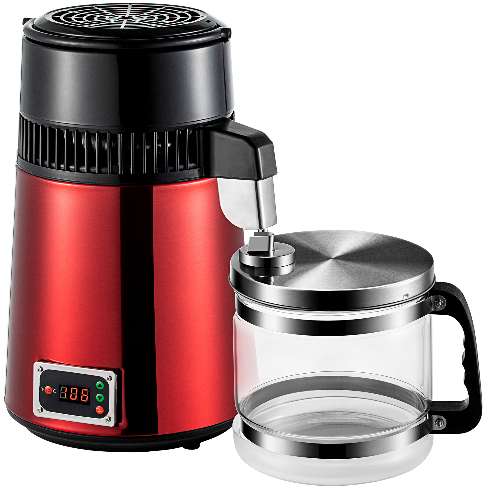 Distillateur D'eau VEVOR 4L - Intérieur Inox, Purificateur Pour Comptoir, Usage Domestique