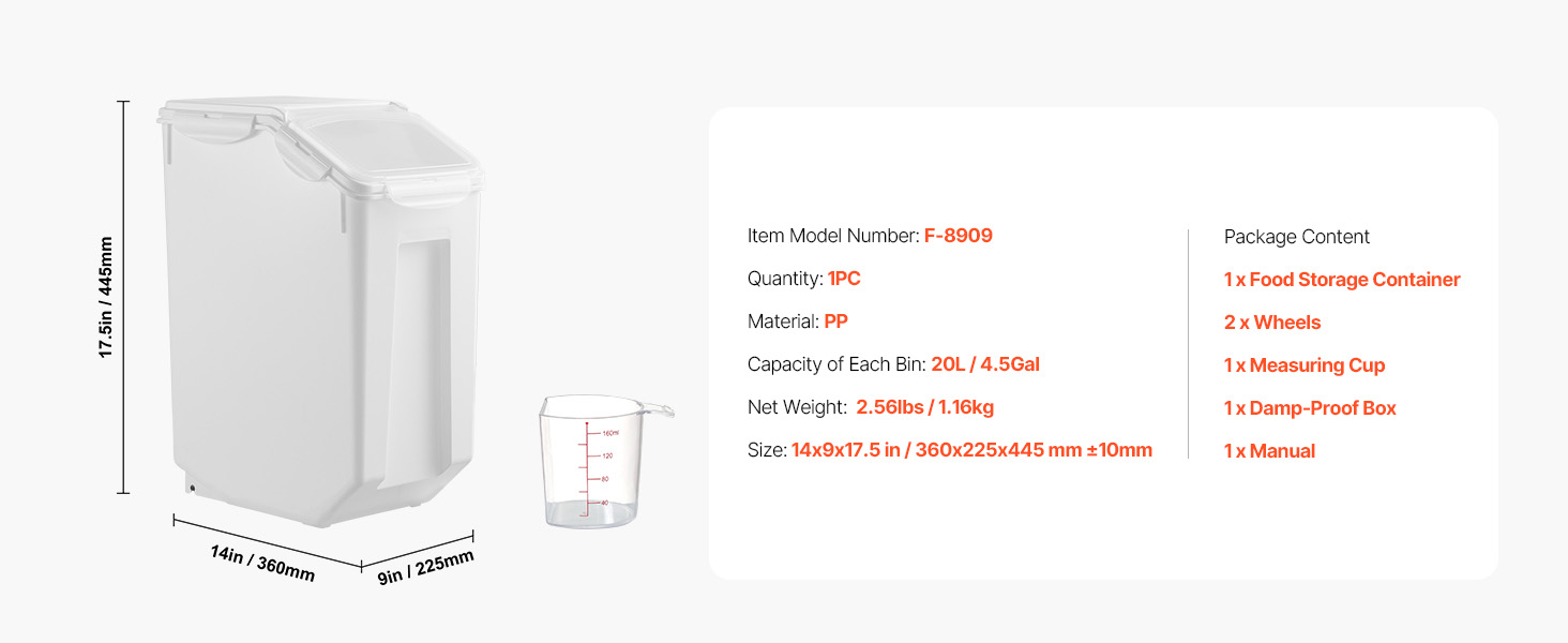 ingredient bin,large capacity,dog food