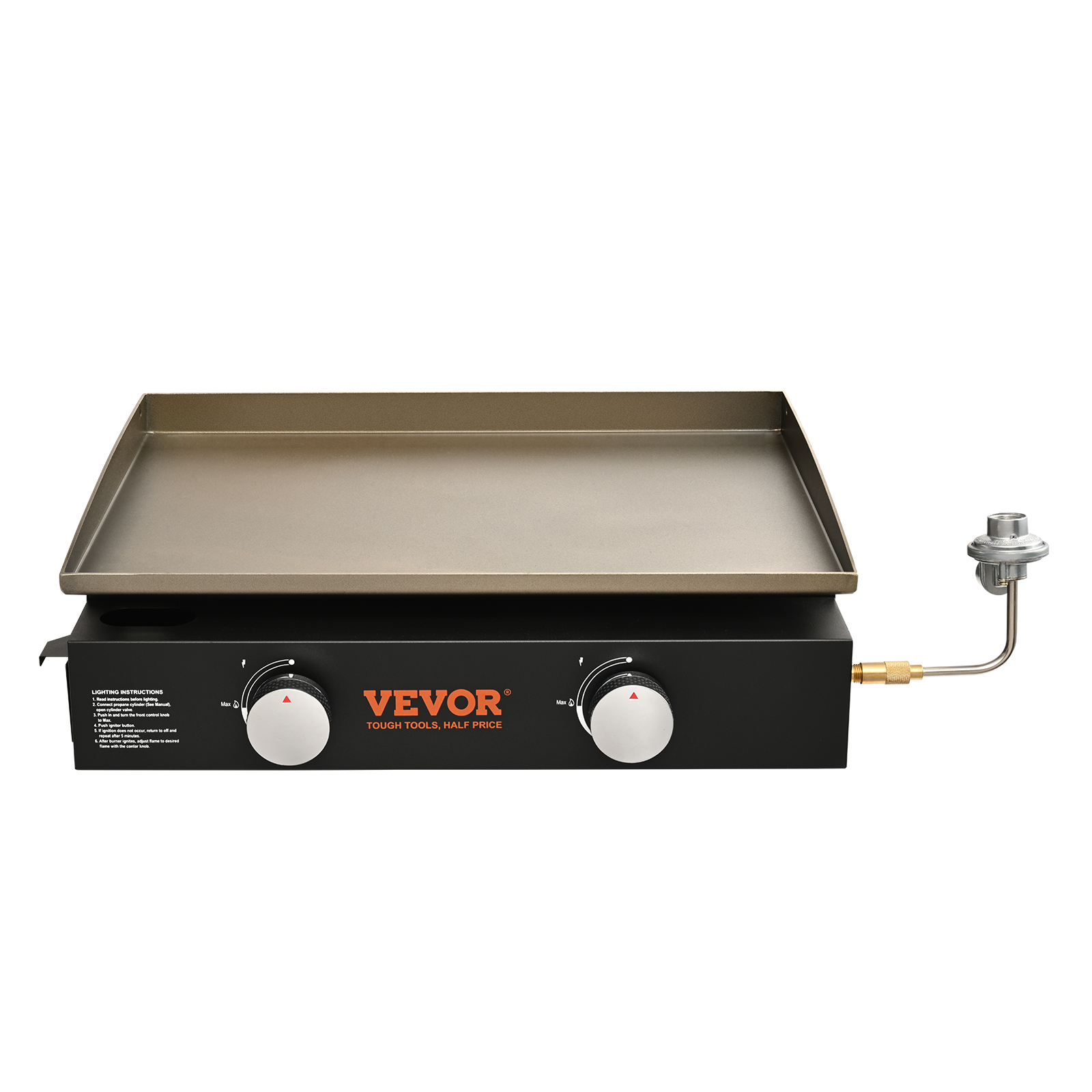 VEVOR 17/22/36"Outdoor Countertop Propane Gas Griddle Flat Top Grill 1-4 Burners